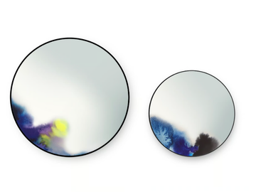 FRANCIS - Round mirror with aluminium frame by Petite Friture - view 2